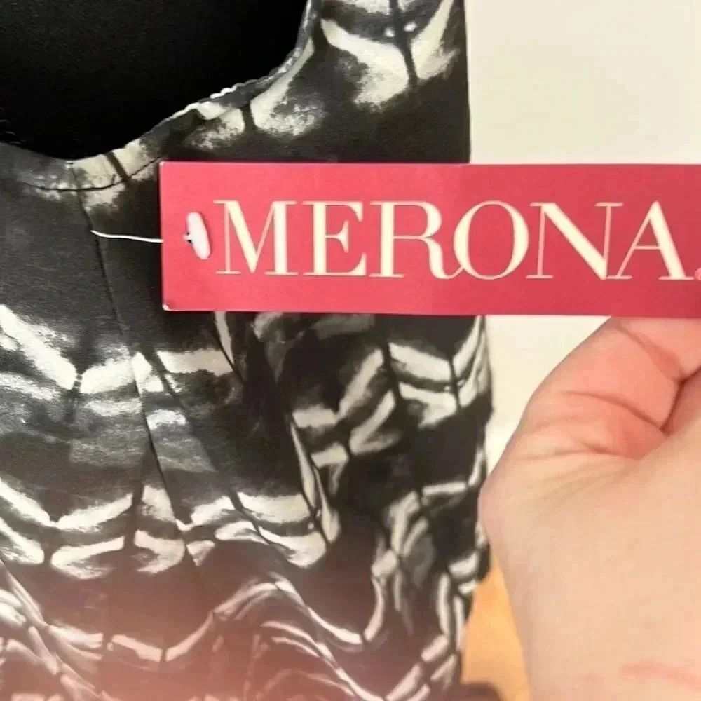 NWT Black and White Merona top - Picture 7 of 10